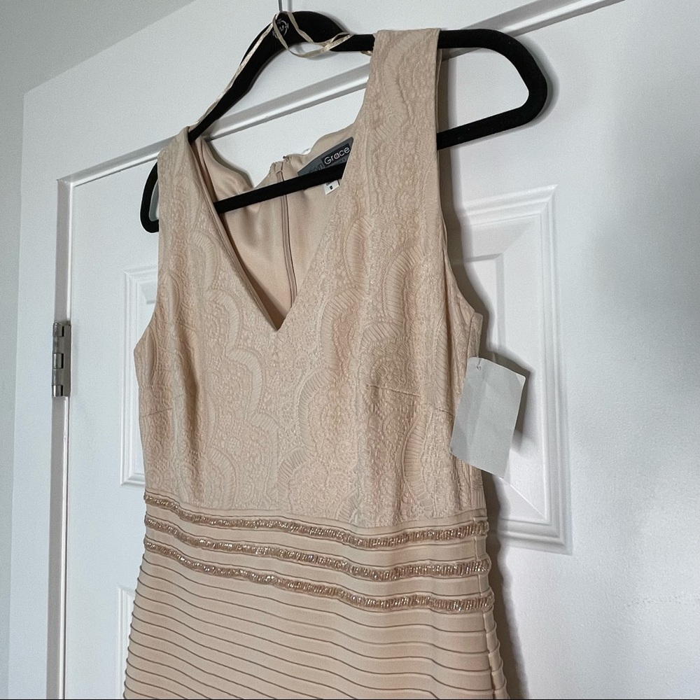 KATHRYN GRACE Rose Blush Formal Mermaid Gown BNWT Women's Size 8 - Picture 4 of 9